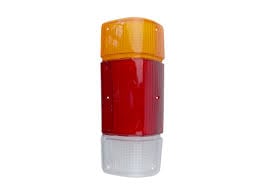 LENTE PARA LANTERNA TRASEIRA GM D-20 LADO DIREITO TRICOLOR - PRADOLUX - PL04230109