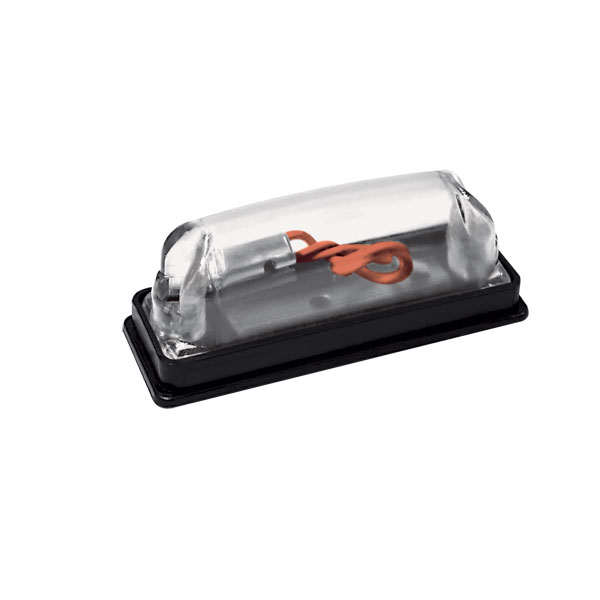 LENTE LANTERNA RETANGULAR PARA FURGAO COM BORDAS ARREDONDADA CRISTAL  - PRL04532902CR 