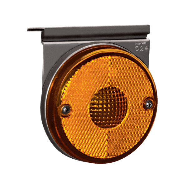 LANTERNA LATERAL UNIVERSAL COM  SUPORTE UNIVERSAL AMARELA  - PRL05241901AM 
