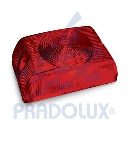 LENTE VERMELHAR PARA LANTERNA PRL0600 - PRL05992903 PRADOLUX