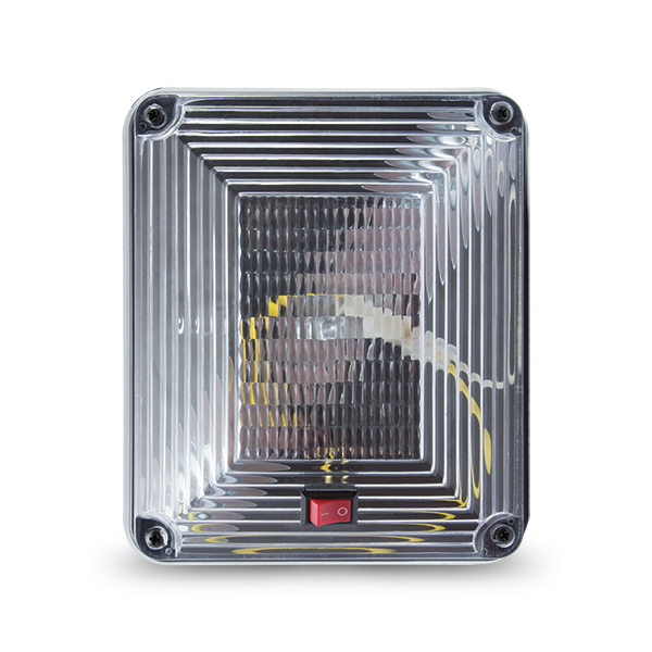 LANTERNA RETANGULAR INTERNA DE TETO COM INTERRUPTOR - PRADOLUX - PL06102002