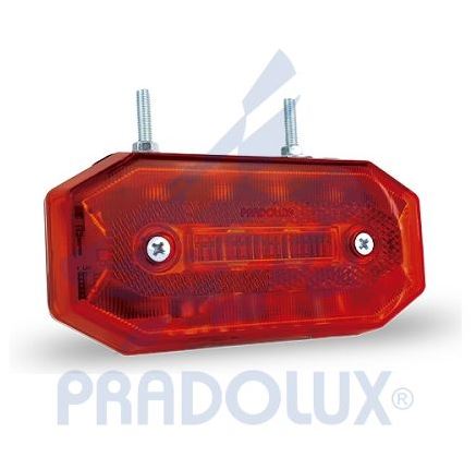 LANTERNA LATERAL DELIMITADORA VERMELHAR LED BIVOLT - PRL06601963 PRADOLUX