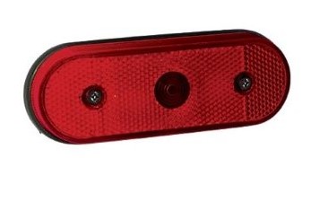 LANTERNA LATERAL LED BIVOLT COM HASTE VERMELHO - PRL06861943 PRADOLUX