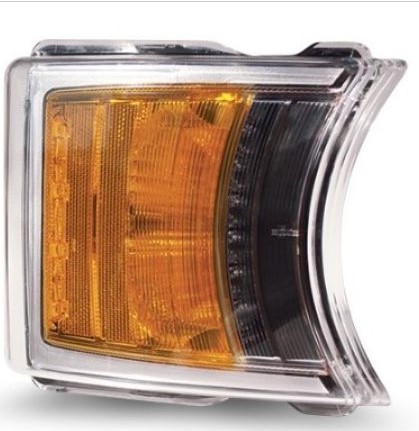 LANTERNA DIRECIONAL LED SCANIA SERIE 5 COM LUZ DIURNA AMARELO 24V ACRÍLICO SOQUETE TIPO ORIGINAL - PRADOLUX  PRL15444161