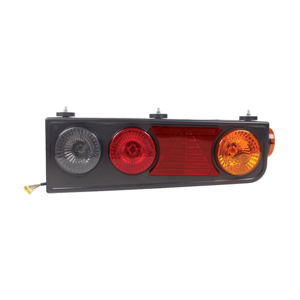 SUPORTE LANTERNA TRASEIRA  TRICOLOR SUPORTE COM TRIANGULO E RÊ FUMÊ LD - PRL20386510LD 