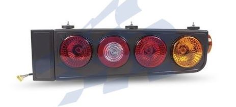 LANTERNA TRASEIRA LADO DIREITO UNIVERSAL LENTE TRICOLOR - PRL20546309 PRADOLUX