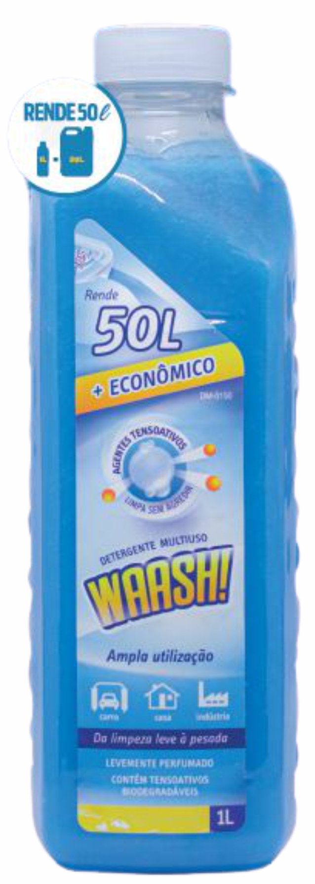 WAASH DETERGENTE MULTIUSO 1 LITRO  - RAD0150