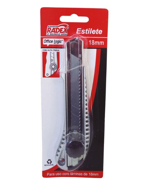 ESTILETE LARGO METAL LAMINA 18 RADEX