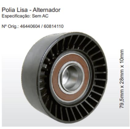 POLIA ALT PALIO 1.0 1.5 FIASA <99 FIAT