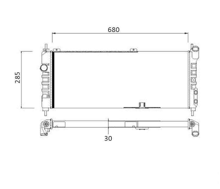 RADIADOR AGUA CORSA 94> C/AR GM