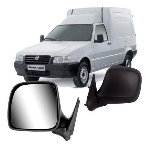 RETROVISOR FIORINO 12EM DIANTE  SEM CONTROLE  LADO ESQUERDO  - RX4497LE 