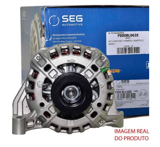 ALTERNADOR BOSCH 12V 85 AMPERES FIAT PALIO SIENA DOBLO - SF000BL062E SEG