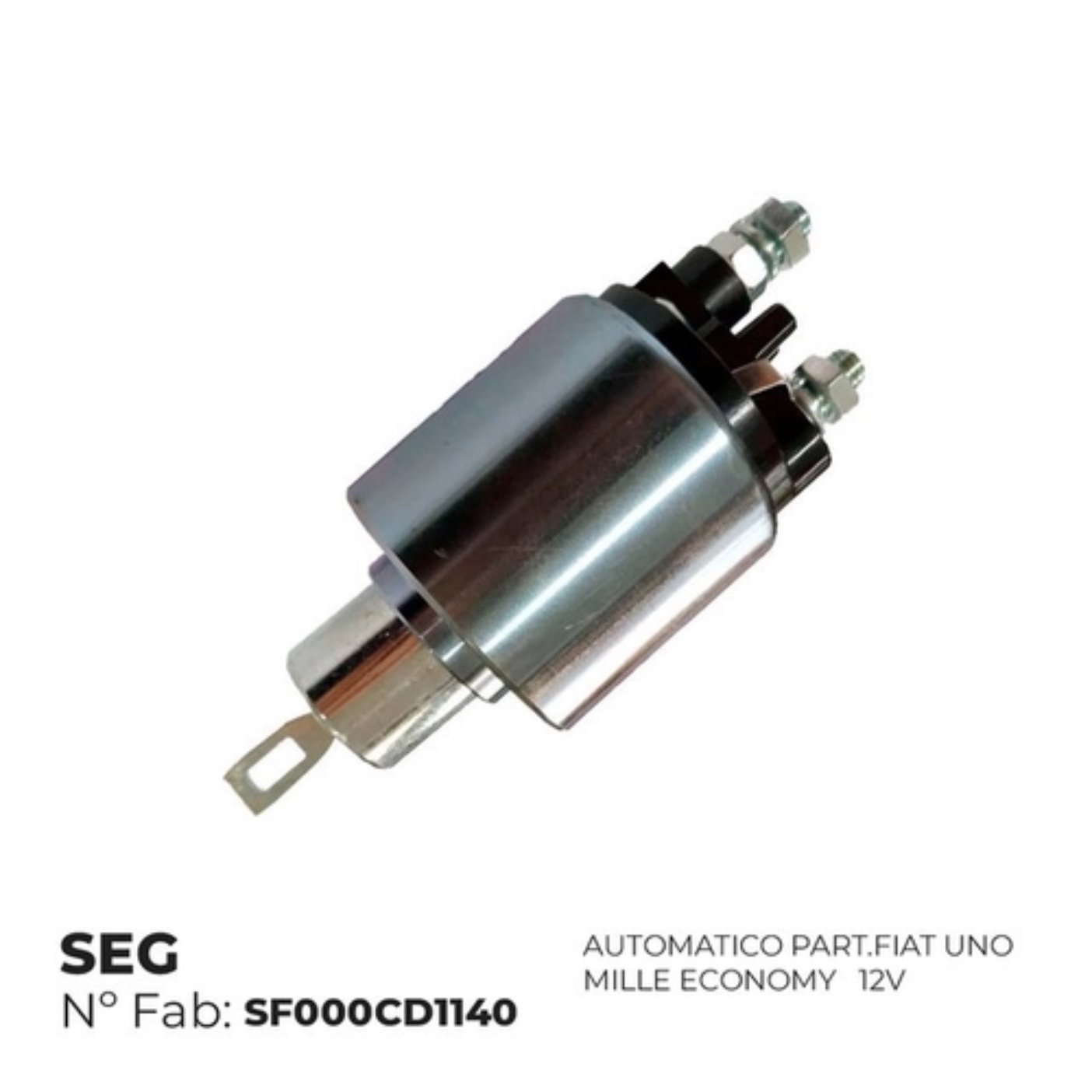 AUTOMATICO PARTIDA 12V 2 FUROS AUTOMATICO GROSSO FIAT DOBLO UNO - SF000CD1140 SEG