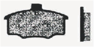 PASTILHA DE FREIO DIANT FORD PAMPA 1984>