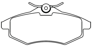 PASTILHA DE FREIO DIANT CITROEN C2 2002>