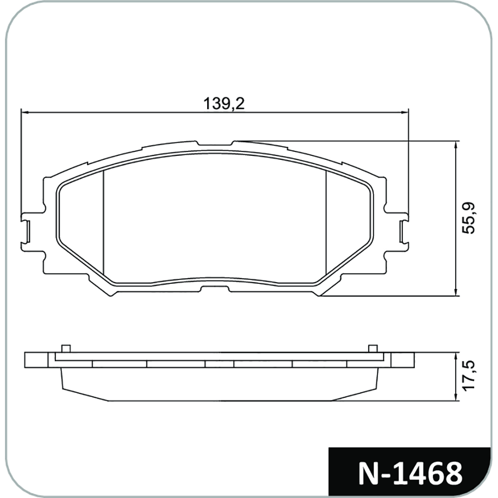 PASTILHA FREIO DIANT COROLLA 13> TOYOTA