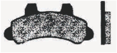 PASTILHA DE FREIO DIANT F-1000 1993-1994