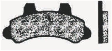 PASTILHA DE FREIO DIANT F-1000 1994-1998