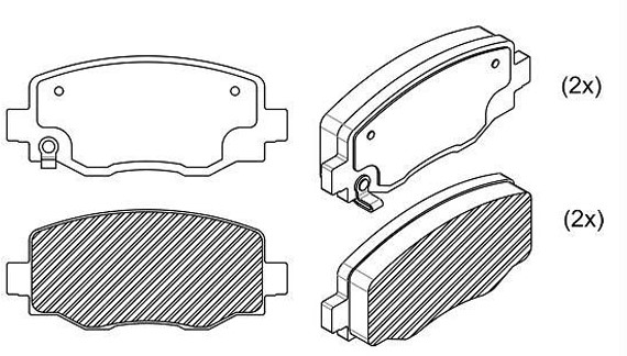 PASTILHA DE FREIO TRAS TORO DIESEL 16> 