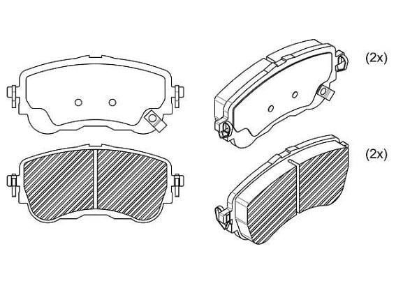 PASTILHA DE FREIO COROLLA 2.0 2020 EM DIANTE - SPEED BREAKE SNA1358