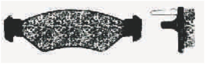 PASTILHA DE FREIO DIANT FORD FIESTA 97>