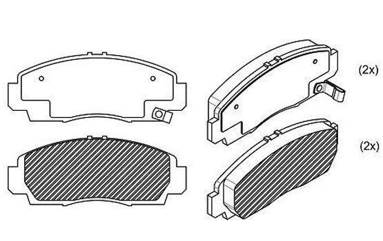PASTILHA DE FREIO DIANT NEW CIVIC 07>