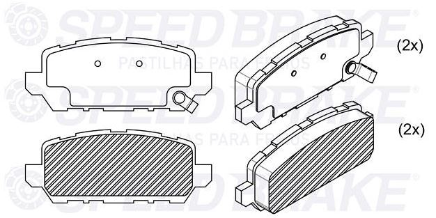 PASTILHA DE FREIO TRAS HONDA HR-V 2015>