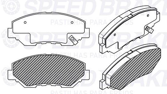 PASTILHA DE FREIO DIANT HONDA CR-V 2002>