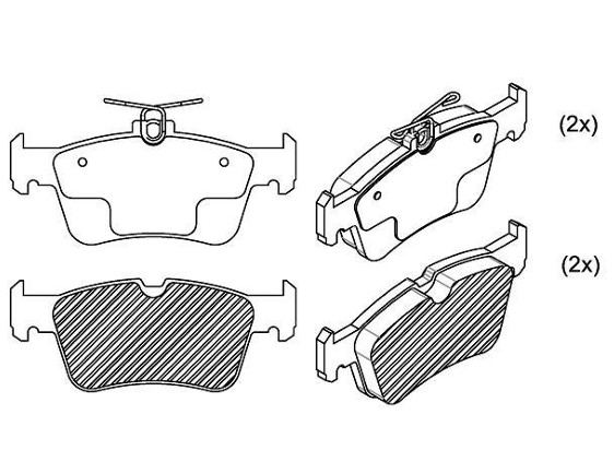 PASTILHA DE FREIO TRAS FORD FUSION 13>