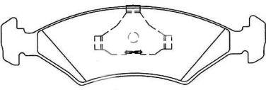 PASTILHA DE FREIO DIANT VW APOLLO 90-92