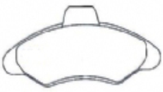 PASTILHA DE FREIO VW LOGUS  POINTER SISTEMA BENDIX - SNA230