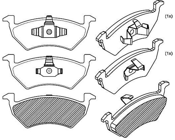 PASTILHA DE FREIO DIANT VW UP 2014>