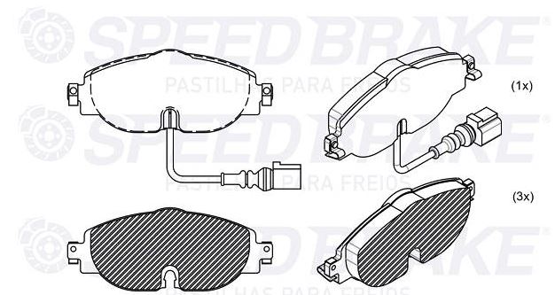 PASTILHA DE FREIO DIANT VW GOLF 2014>