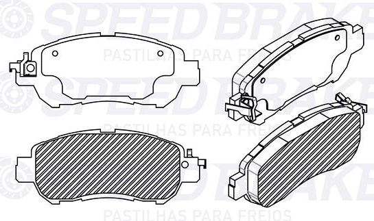 PASTILHA DE FREIO TRAS NISSAN NICKS 17>