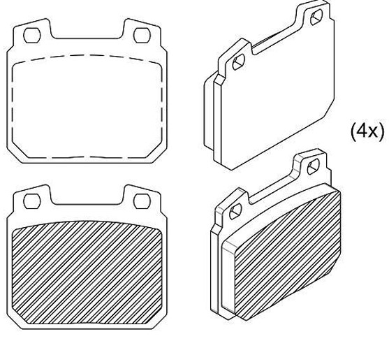 PASTILHA DE FREIO DIANT GM OPALA 79-92