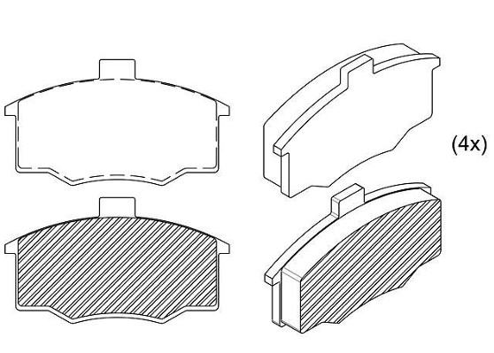 PASTILHA DE FREIO DIANT FIAT UNO 97-01