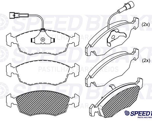 PASTILHA DE FREIO DIANT FIAT TIPO 94-98
