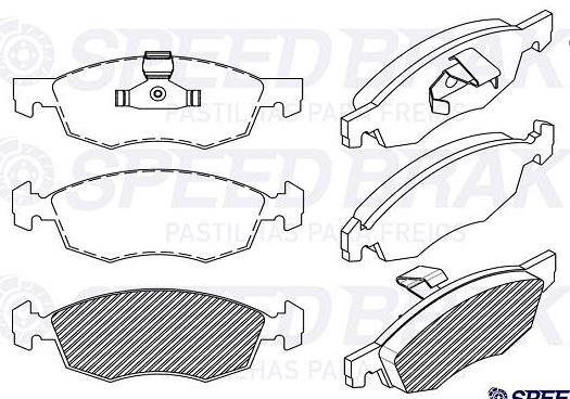 PASTILHA DE FREIO DIANT FIAT DOBLO 01-09