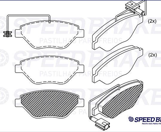 PASTILHA DE FREIO DIANT FIAT STILO 01>