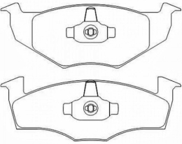 PASTILHA DE FREIO DIANT VW GOLF/POLO 98>