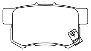 PASTILHA DE FREIO TRAS NEW CIVIC 07>