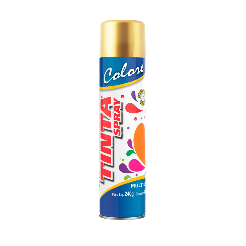 SPRAY OURO METALICO 400ML COLORE