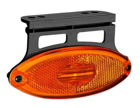 LANTERNA ELIPSE SUPERIOR FLEX LED BIVOLT SAIDA TERMINAL AMBAR - SS2042AM SINALSUL