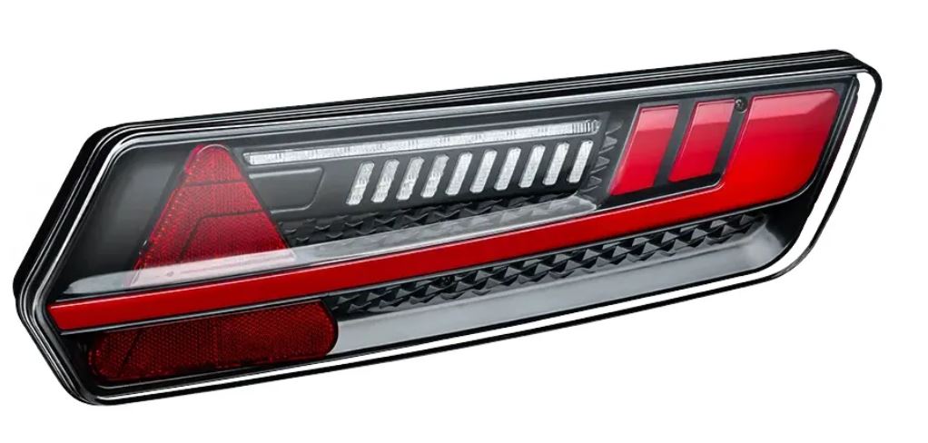 LANTERNA TRASEIRA MULT S96 LED 24V LADO DIREITO COM FLASHING CONEC AMP SUPERSEAL - SS2780D SINAL SUL