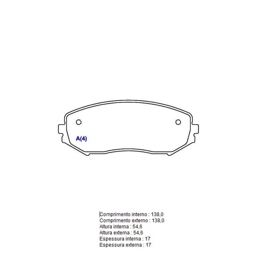 PASTILHA FREIO D GRAND VITARA 06> SUZUKI