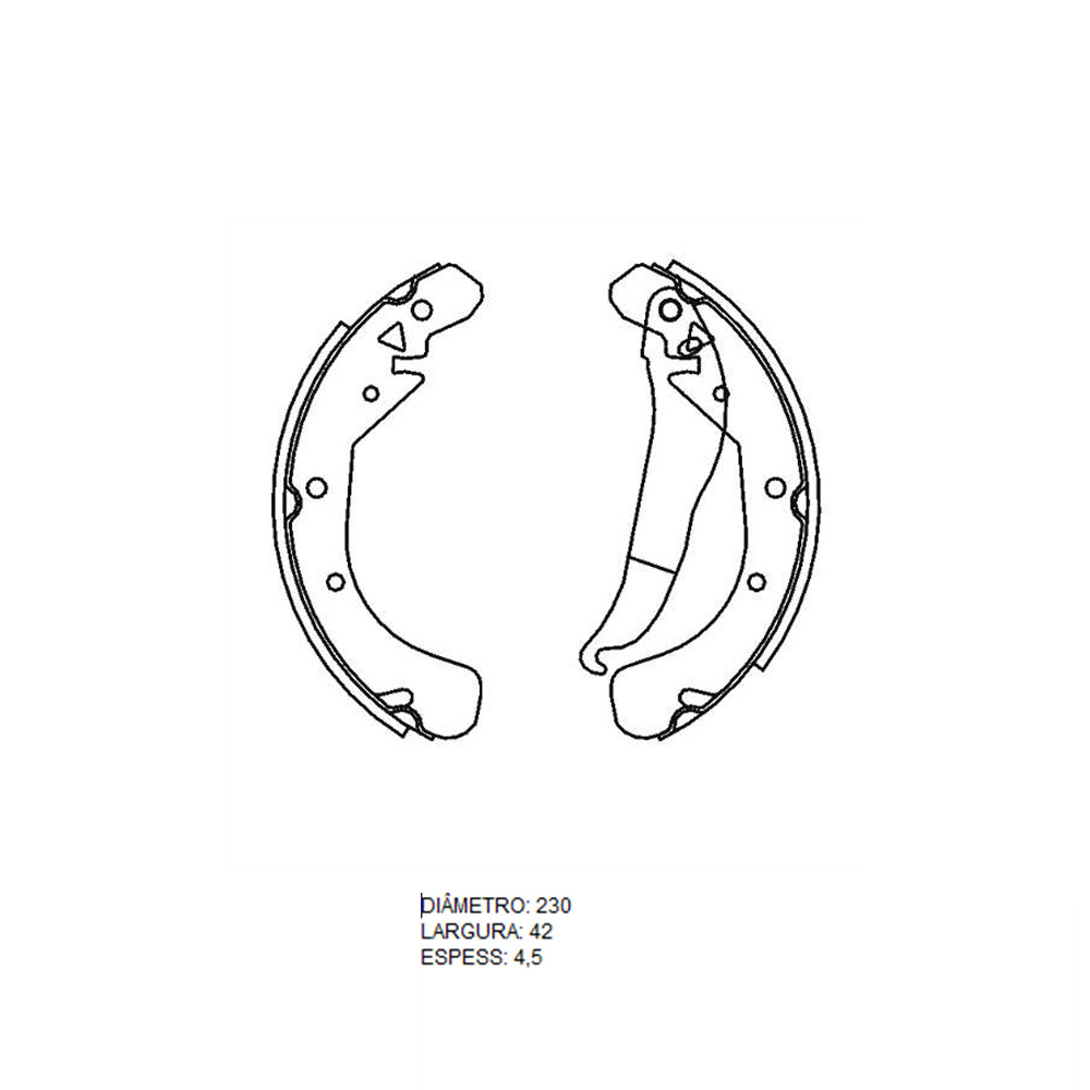 SAPATA FREIO CORSA PICK UP 02-14 GM