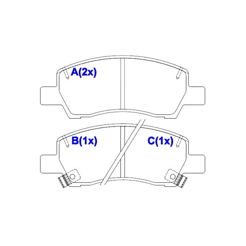 PASTILHA FREIO D HB20 1.0 20> HYUNDAY