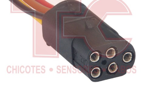 CONECTOR REPARO  RETROVISOR CAMINHAO/ONIBUS 05 VIAS - TC1051787
