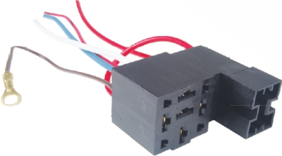 CONECTOR PARA BASE DE RELE 5 PINOS COM PORTA FUSIVEL UNIVERSAL  - TC3070870