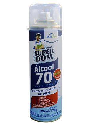 ALCOOL AEROSOL SUPER DOM 70% 300ML 170G  - TCB021.0192 